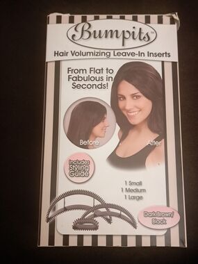 Bumpits Hair Volumizing Leave-In Inserts - Dark Brown/Black
